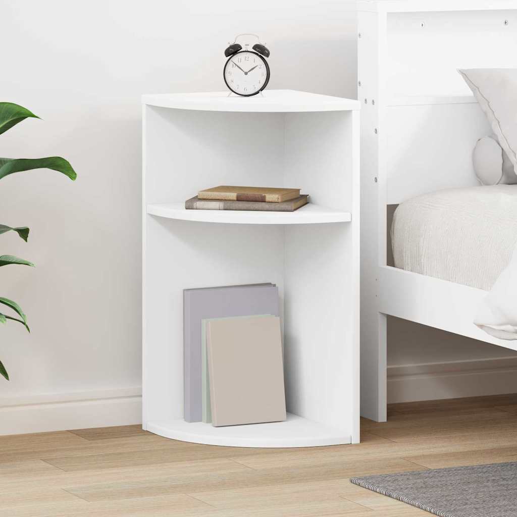 vidaXL Beistelltisch Weiß 29,6 x 29,6 x 60 cm Holzwerkstoff