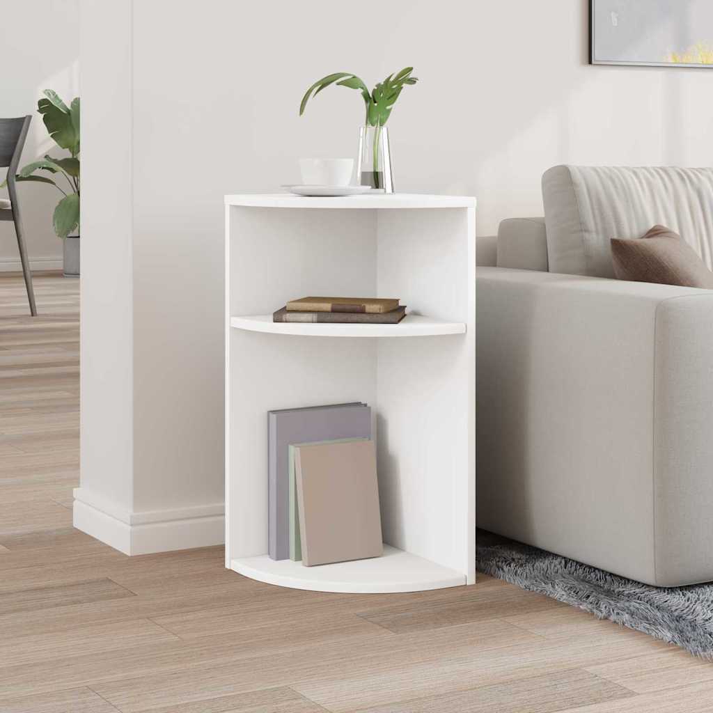 vidaXL Beistelltisch Weiß 29,6 x 29,6 x 60 cm Holzwerkstoff