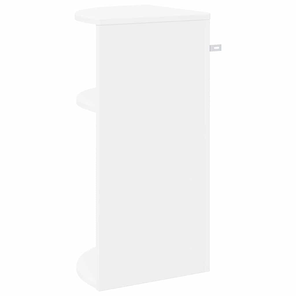 vidaXL Beistelltisch Weiß 29,6 x 29,6 x 60 cm Holzwerkstoff