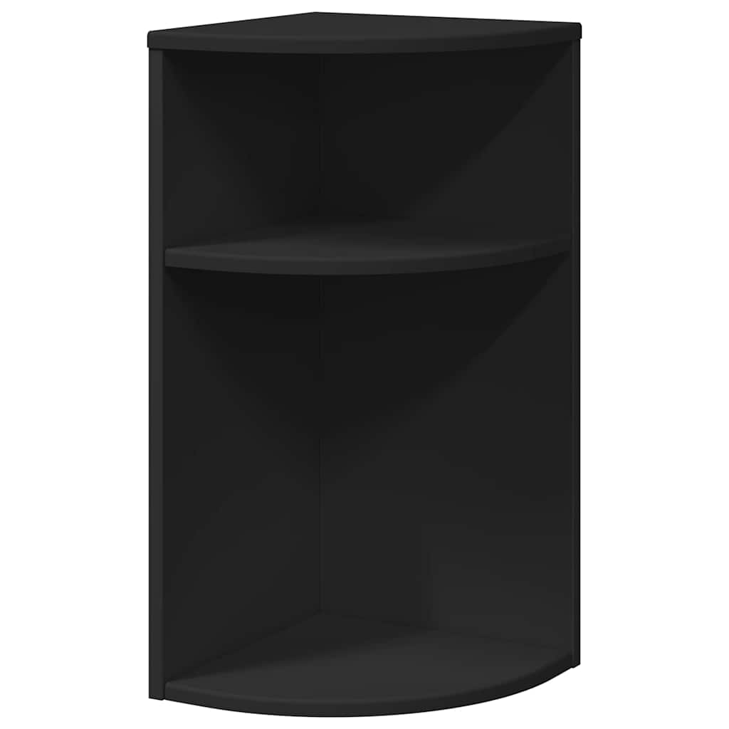 vidaXL Beistelltisch Schwarz 29,6 x 29,6 x 60 cm Holzwerkstoff