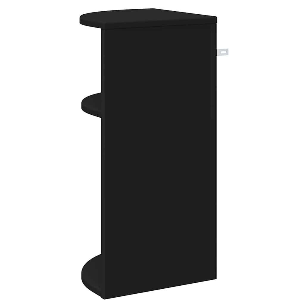 vidaXL Beistelltisch Schwarz 29,6 x 29,6 x 60 cm Holzwerkstoff