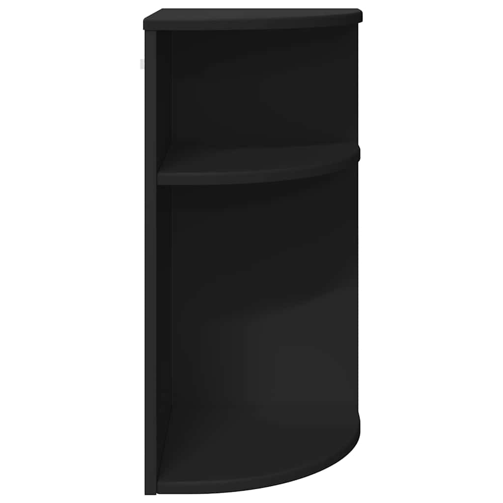 vidaXL Beistelltisch Schwarz 29,6 x 29,6 x 60 cm Holzwerkstoff