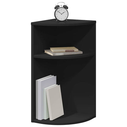 vidaXL Beistelltisch Schwarz 29,6 x 29,6 x 60 cm Holzwerkstoff