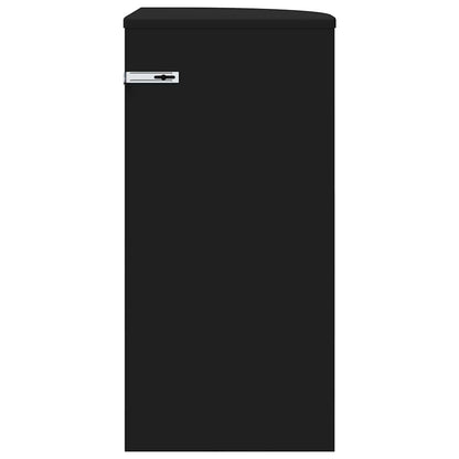 vidaXL Beistelltisch Schwarz 29,6 x 29,6 x 60 cm Holzwerkstoff