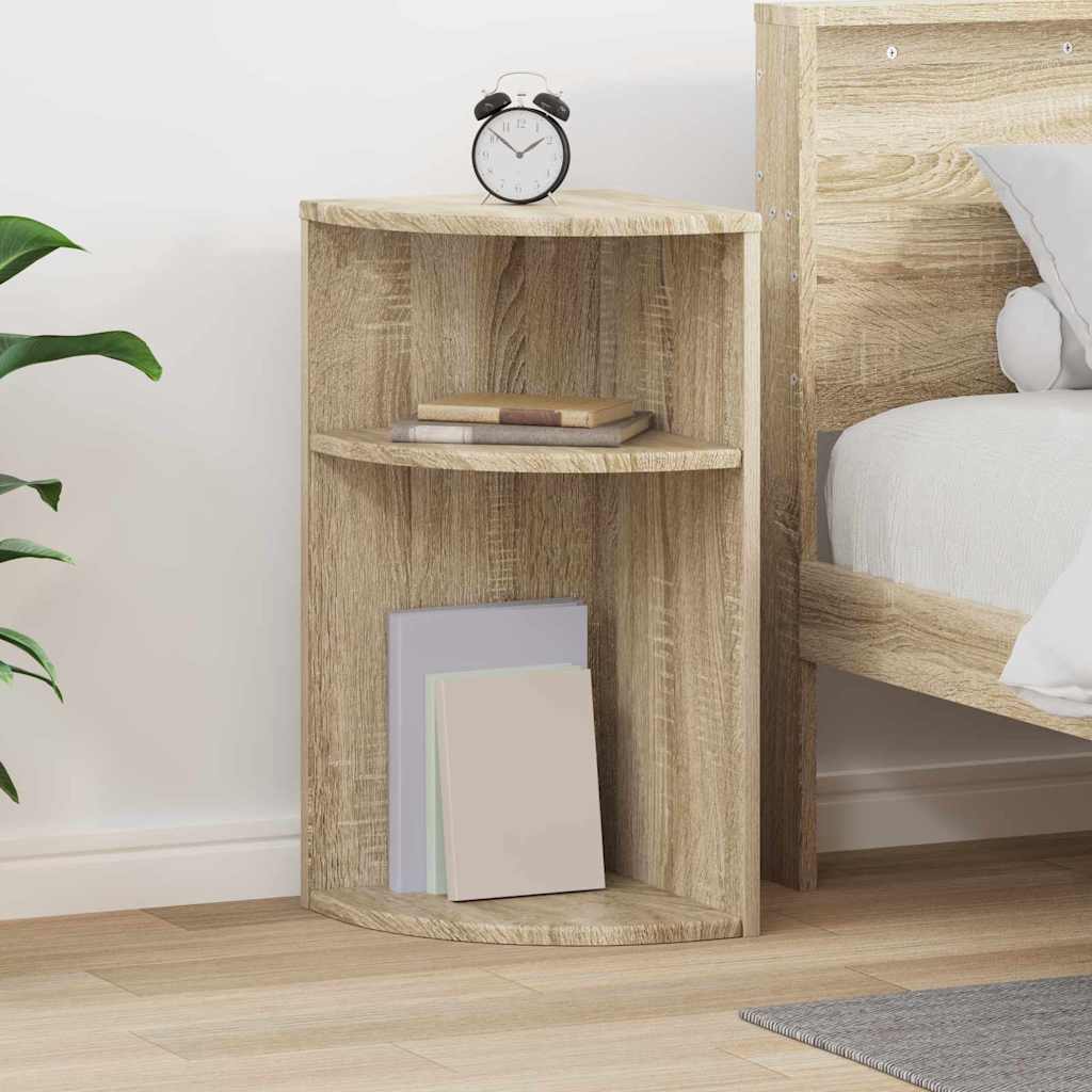 vidaXL Beistelltisch Sonoma-Eiche 29,6 x 29,6 x 60 cm Holzwerkstoff