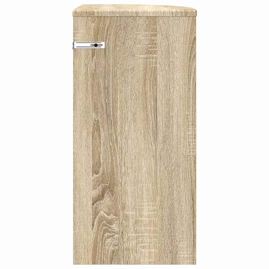 vidaXL Beistelltisch Sonoma-Eiche 29,6 x 29,6 x 60 cm Holzwerkstoff