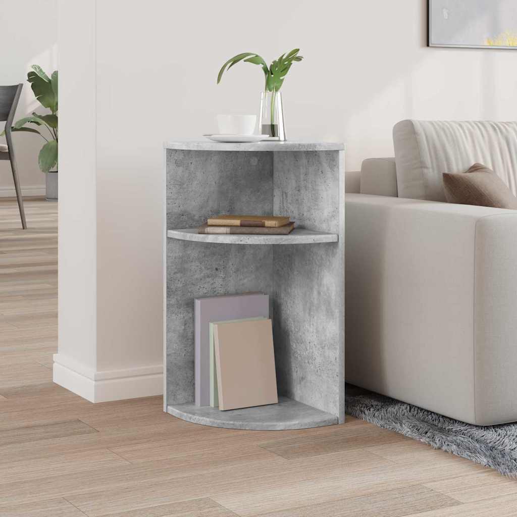 vidaXL Beistelltisch Beton Grau 29,6 x 29,6 x 60 cm Holzwerkstoff
