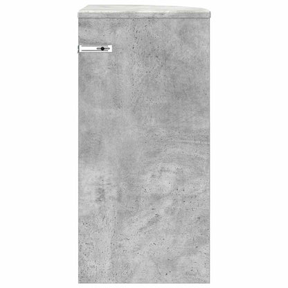 vidaXL Beistelltisch Beton Grau 29,6 x 29,6 x 60 cm Holzwerkstoff