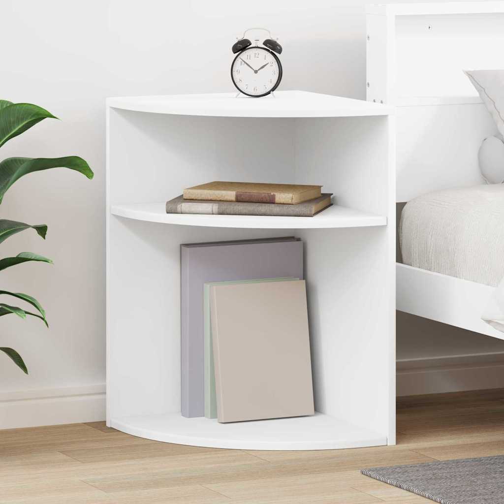 vidaXL Beistelltisch Weiß 39,7 x 39,7 x 60 cm Holzwerkstoff