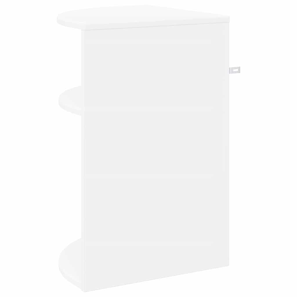 vidaXL Beistelltisch Weiß 39,7 x 39,7 x 60 cm Holzwerkstoff