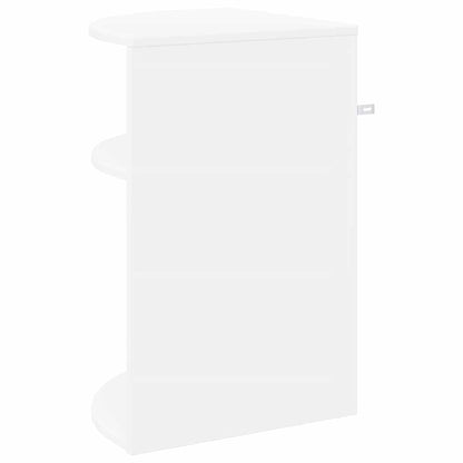 vidaXL Beistelltisch Weiß 39,7 x 39,7 x 60 cm Holzwerkstoff