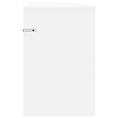 vidaXL Beistelltisch Weiß 39,7 x 39,7 x 60 cm Holzwerkstoff