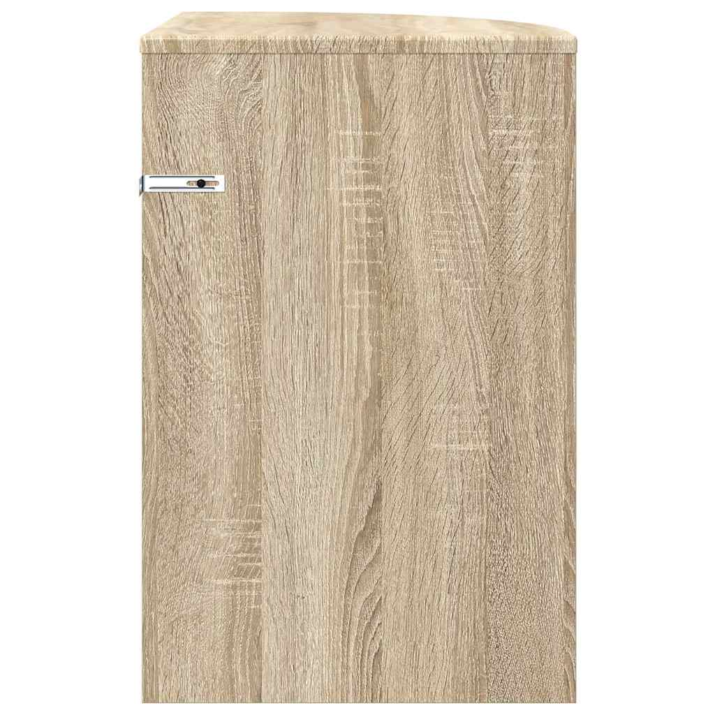 vidaXL Beistelltisch Sonoma-Eiche 39,7 x 39,7 x 60 cm Holzwerkstoff