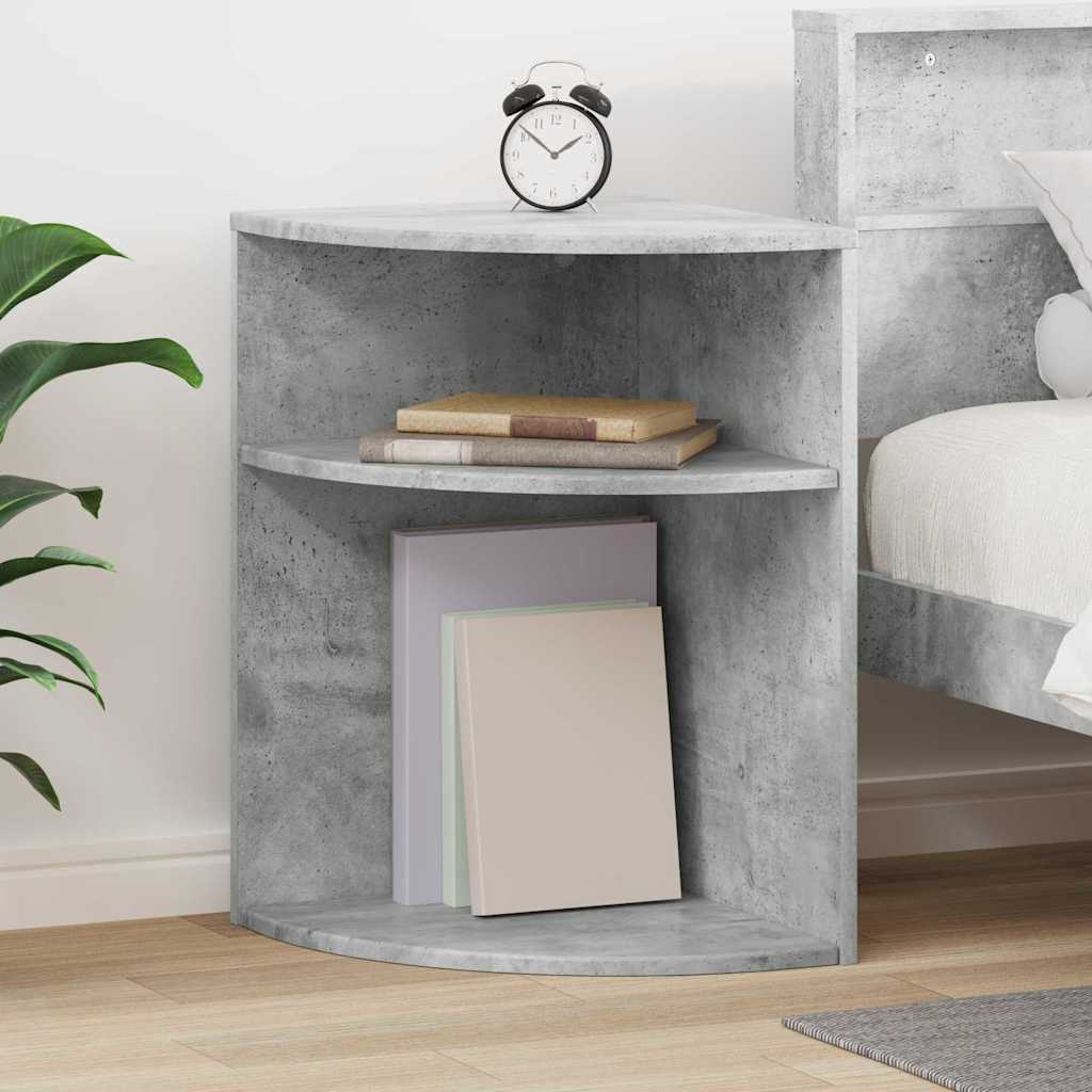 vidaXL Beistelltisch Beton Grau 39,7 x 39,7 x 60 cm Holzwerkstoff