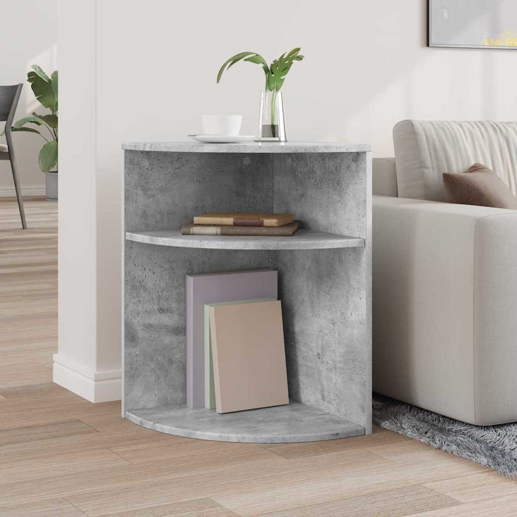 vidaXL Beistelltisch Beton Grau 39,7 x 39,7 x 60 cm Holzwerkstoff