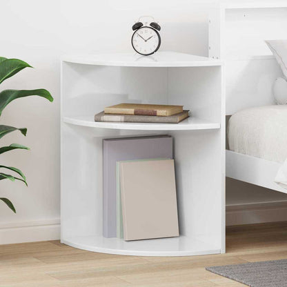 vidaXL Beistelltisch Hochglanz Weiß 39,7 x 39,7 x 60 cm Holzwerkstoff