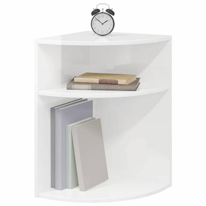 vidaXL Beistelltisch Hochglanz Weiß 39,7 x 39,7 x 60 cm Holzwerkstoff
