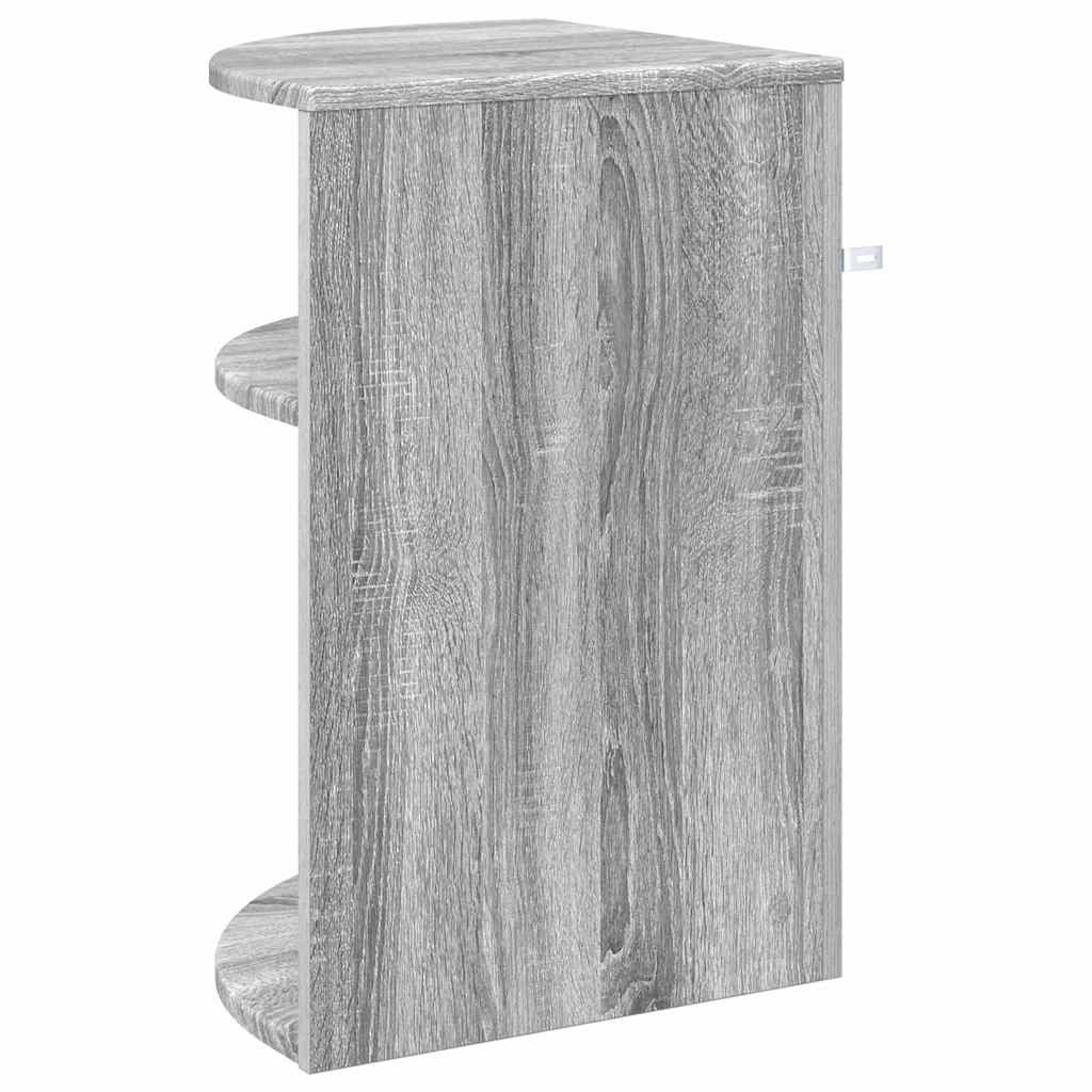 vidaXL Beistelltisch Graues Sonoma 39,7 x 39,7 x 60 cm Holzwerkstoff