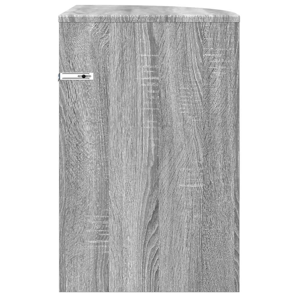 vidaXL Beistelltisch Graues Sonoma 39,7 x 39,7 x 60 cm Holzwerkstoff