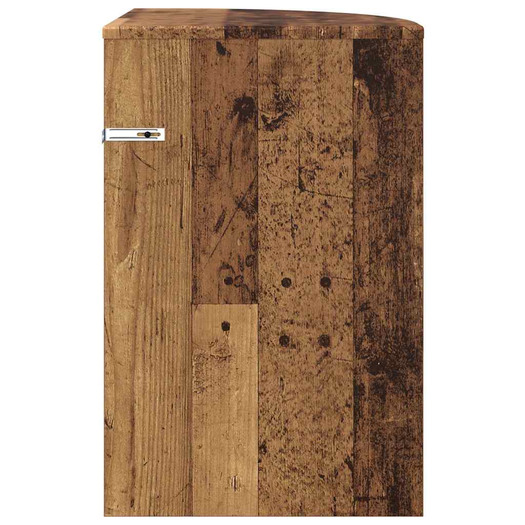 vidaXL Beistelltisch Altholz 39,7 x 39,7 x 60 cm Holzwerkstoff