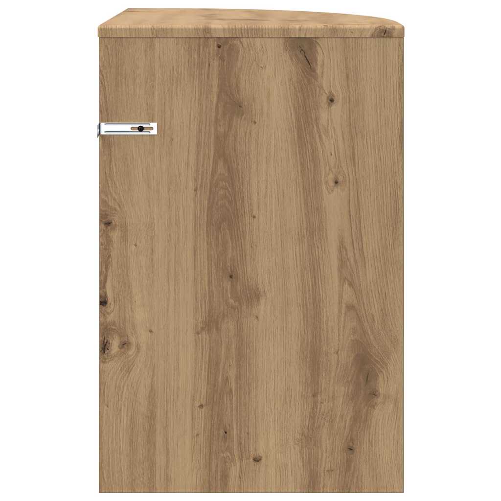 Beistelltisch Artisan-Eiche 39,7 x 39,7 x 60 cm Holzwerkstoff