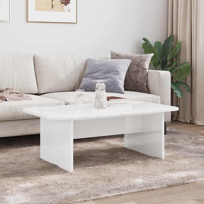 vidaXL Couchtisch Hochglanz Weiß 93 x 53 x 33 cm Holzwerkstoff