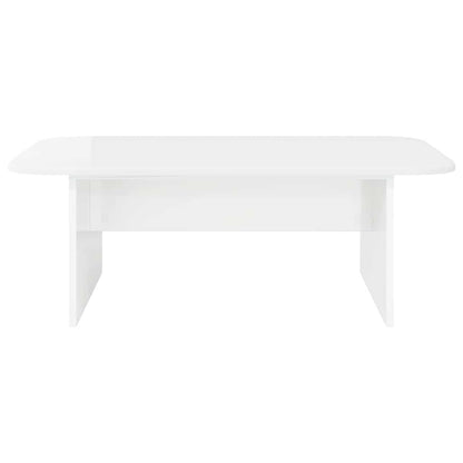 vidaXL Couchtisch Hochglanz Weiß 93 x 53 x 33 cm Holzwerkstoff