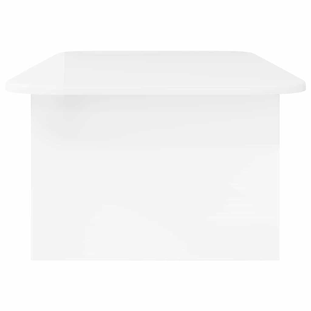 vidaXL Couchtisch Hochglanz Weiß 93 x 53 x 33 cm Holzwerkstoff