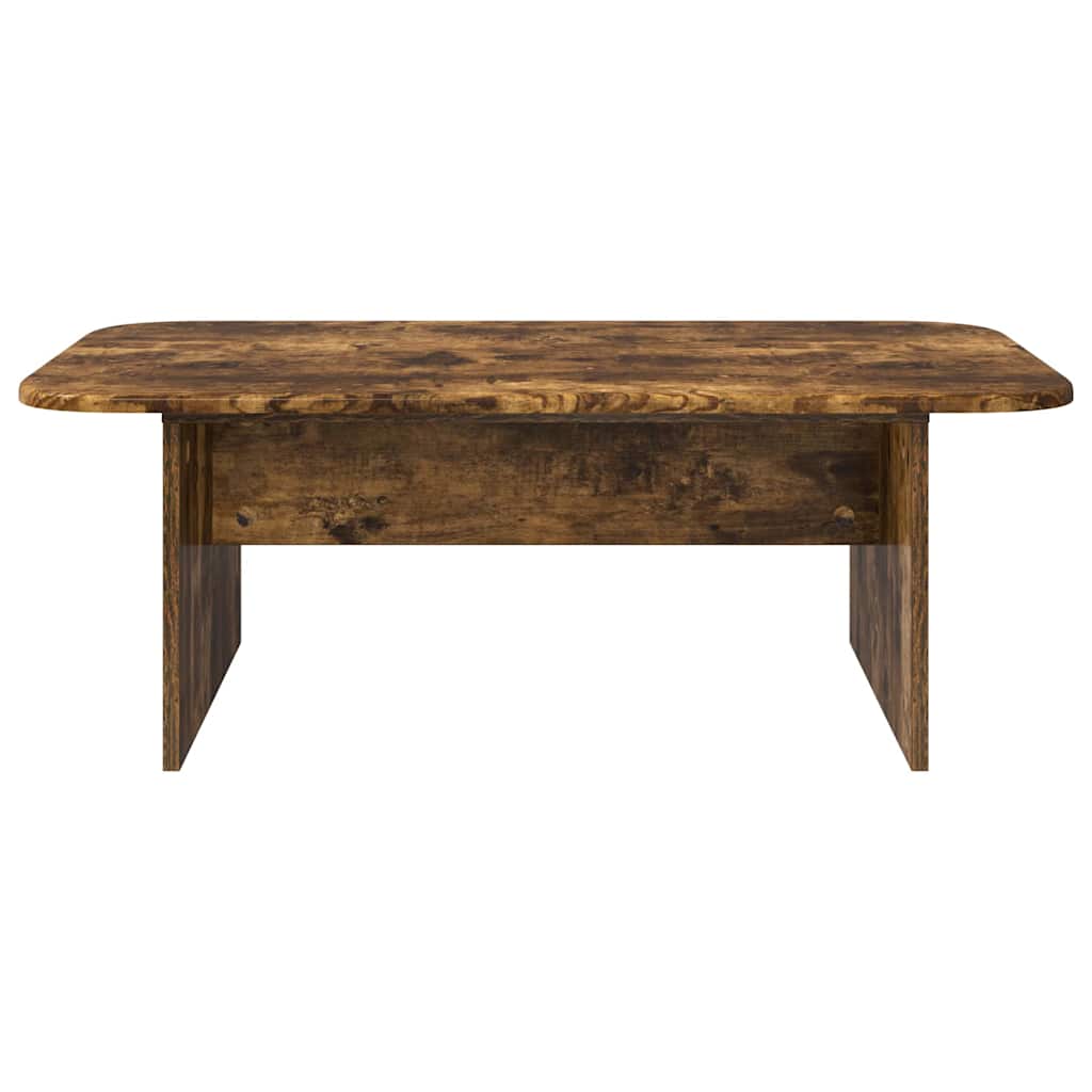 vidaXL Couchtisch Geräucherte Eiche 93 x 53 x 33 cm Holzwerkstoff