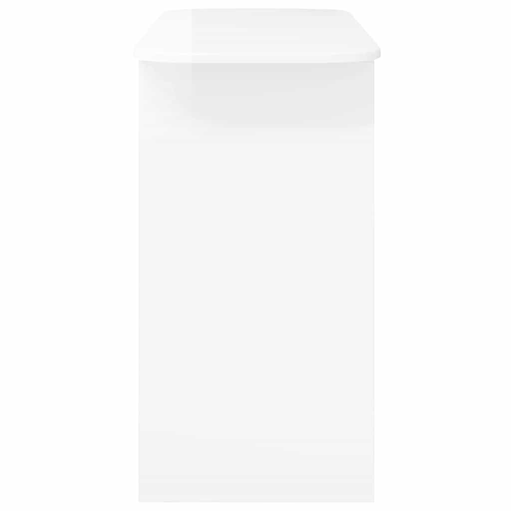 Konsolentisch Hochglanz Weiß 93 x 40 x 75 cm Holzwerkstoff