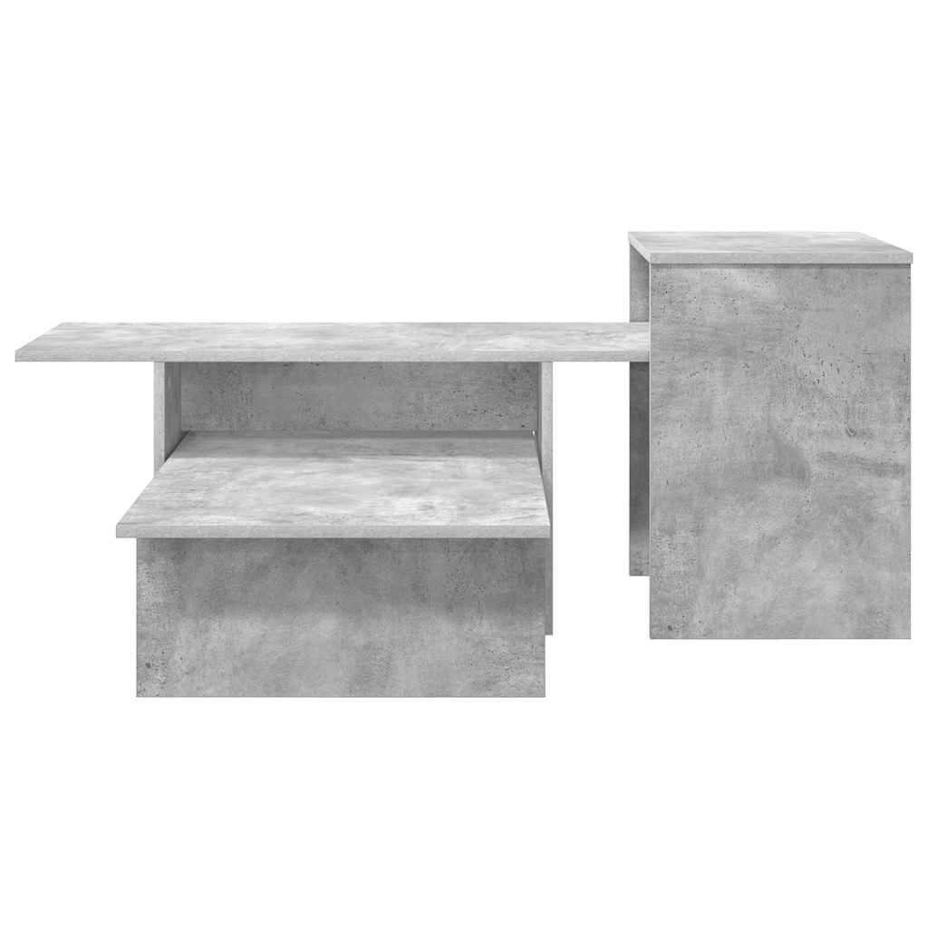 Konsolentisch Beton Grau 91,5 x 35 x 38,5 cm Holzwerkstoff