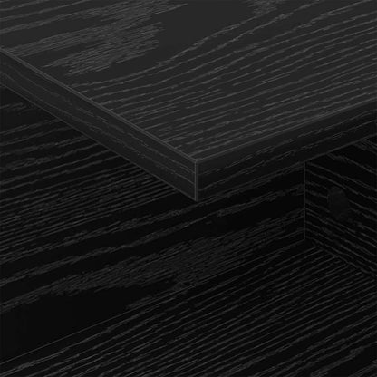 vidaXL Nachttisch 2 pcs Schwarz Eichen-Optik 40 x 30 x 25 cm
