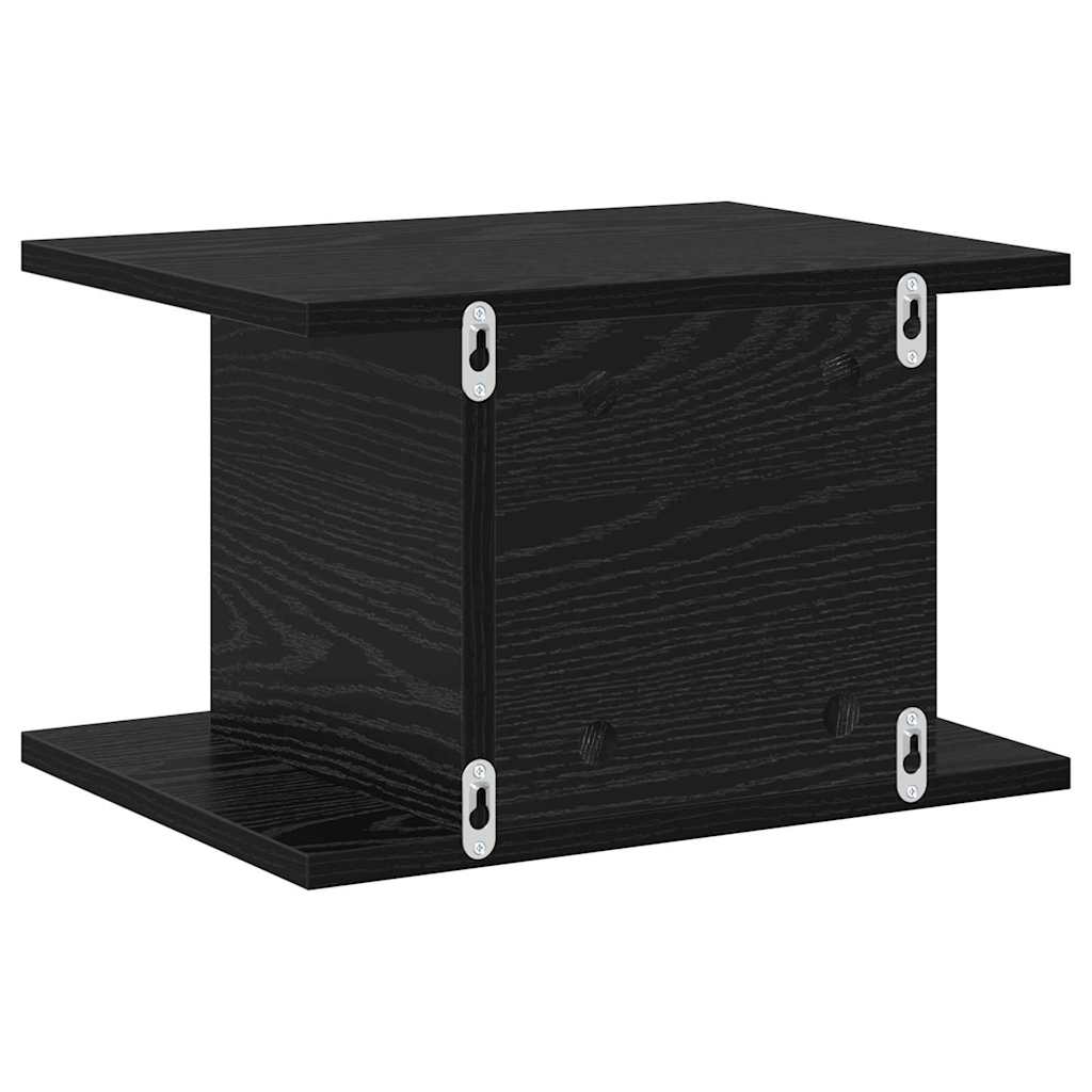 vidaXL Nachttisch 2 pcs Schwarz Eichen-Optik 40 x 30 x 25 cm