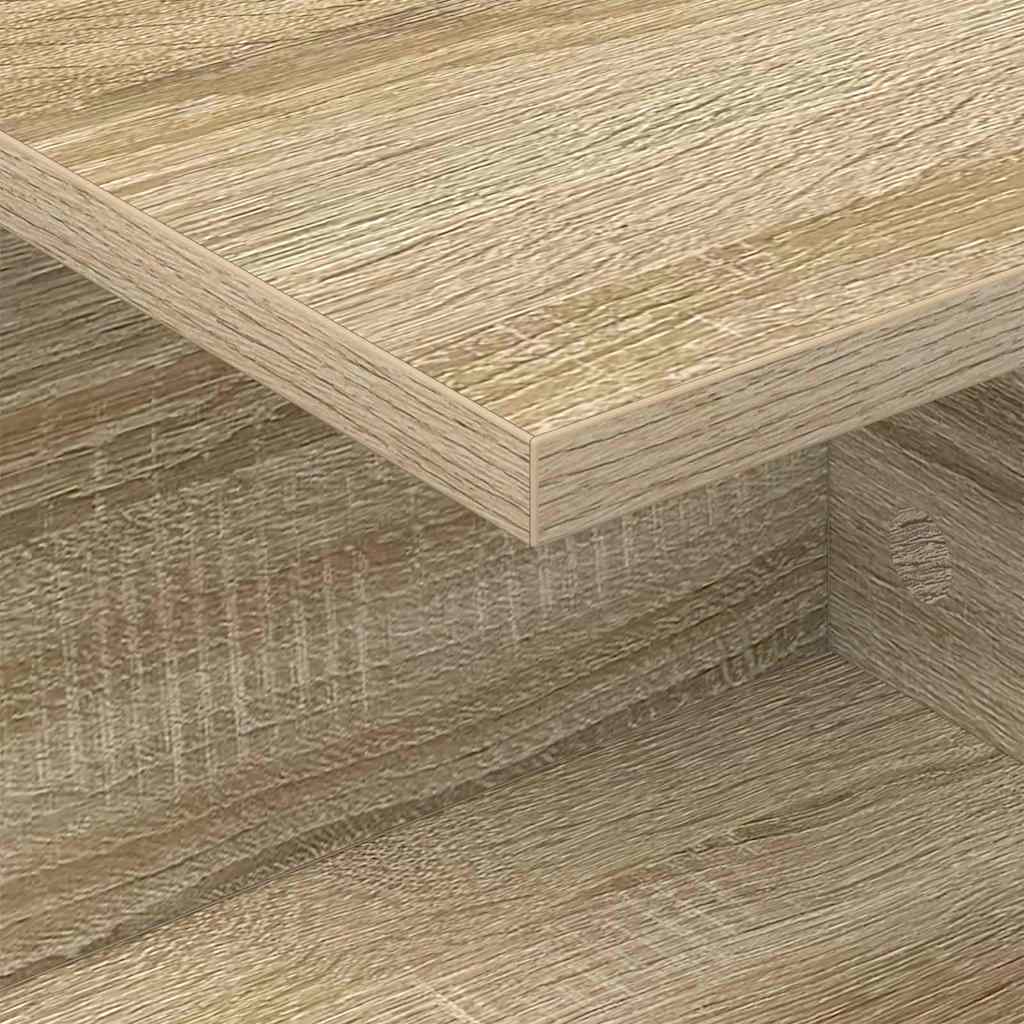 vidaXL Nachttisch 2 pcs Sonoma-Eiche 40 x 30 x 25 cm Holzwerkstoff