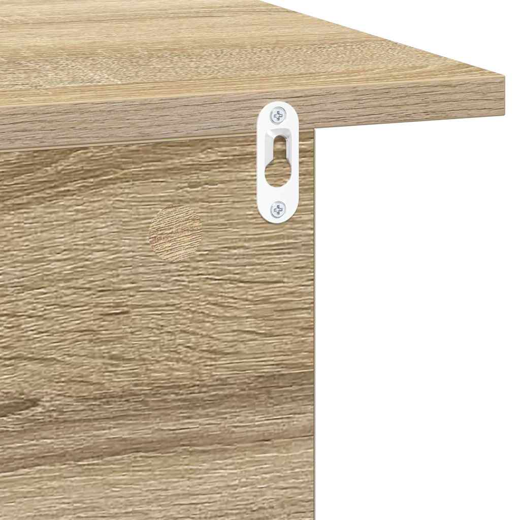 vidaXL Nachttisch 2 pcs Sonoma-Eiche 40 x 30 x 25 cm Holzwerkstoff