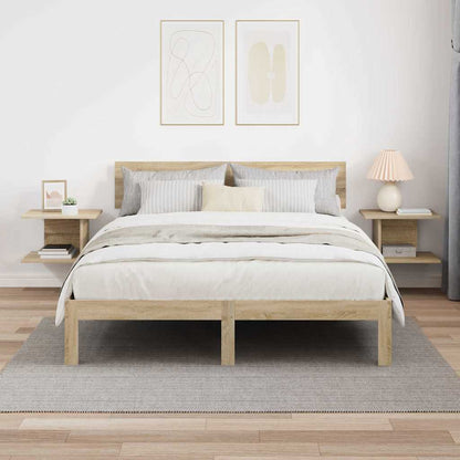 vidaXL Nachttisch 2 pcs Sonoma-Eiche 40 x 30 x 25 cm Holzwerkstoff