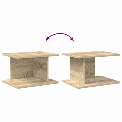 vidaXL Nachttisch 2 pcs Sonoma-Eiche 40 x 30 x 25 cm Holzwerkstoff