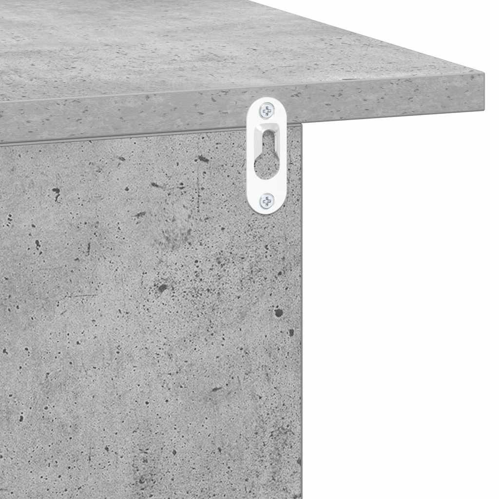Nachttisch 2 pcs Beton Grau 40 x 30 x 25 cm Holzwerkstoff