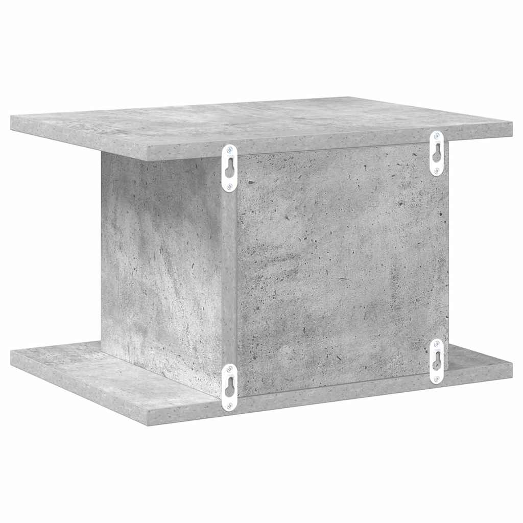 Nachttisch 2 pcs Beton Grau 40 x 30 x 25 cm Holzwerkstoff