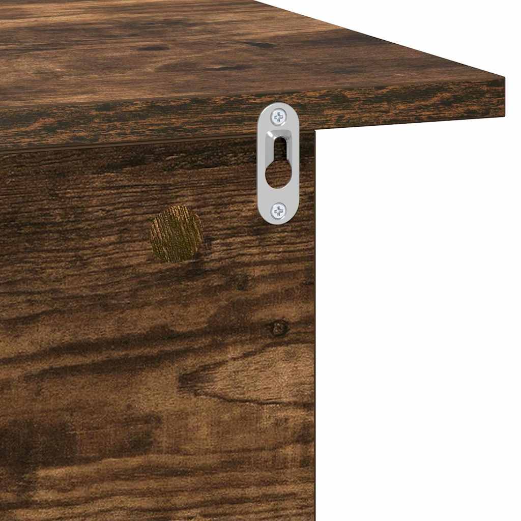vidaXL Nachttisch 2 pcs Geräucherte Eiche 40 x 30 x 25 cm