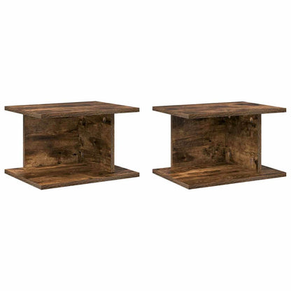 vidaXL Nachttisch 2 pcs Geräucherte Eiche 40 x 30 x 25 cm
