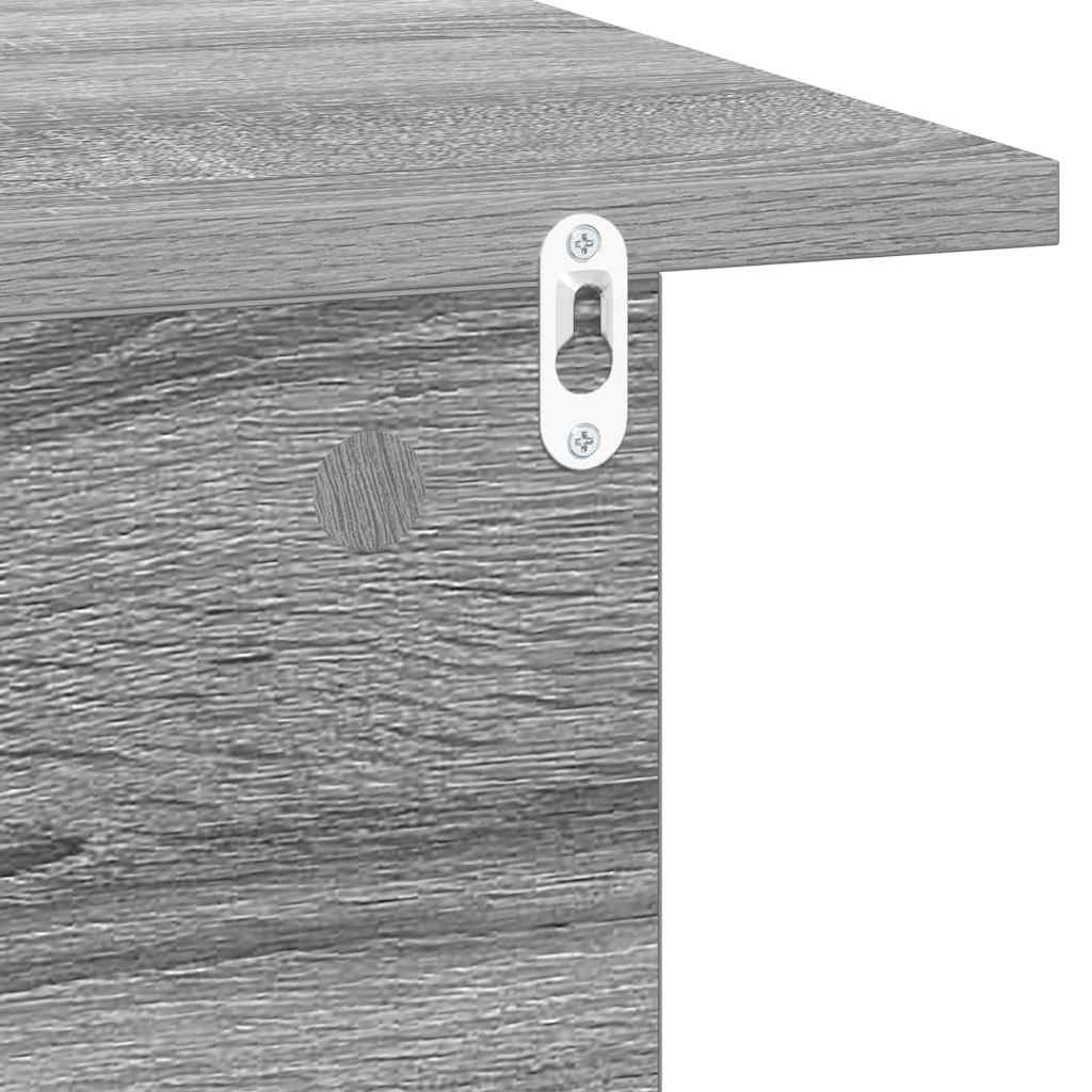 vidaXL Nachttisch 2 pcs Graues Sonoma 40 x 30 x 25 cm Holzwerkstoff