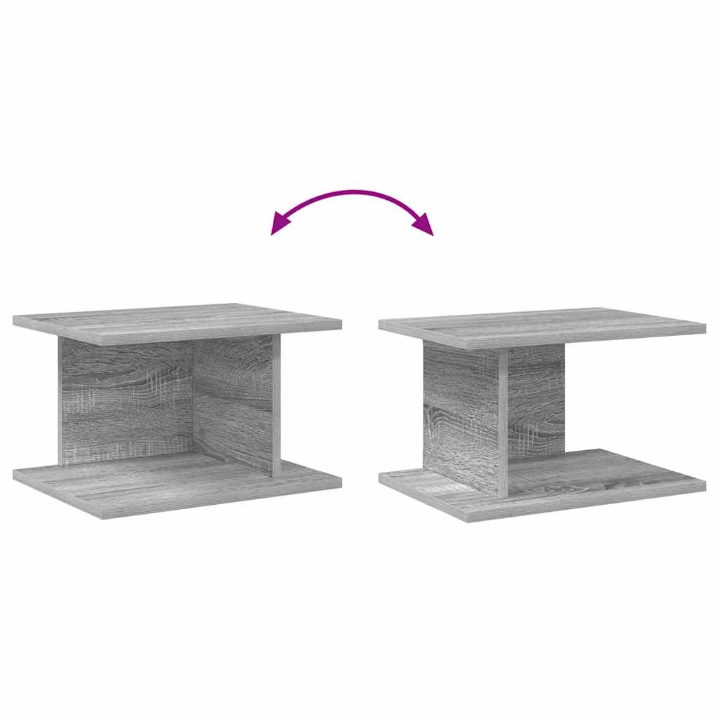 vidaXL Nachttisch 2 pcs Graues Sonoma 40 x 30 x 25 cm Holzwerkstoff