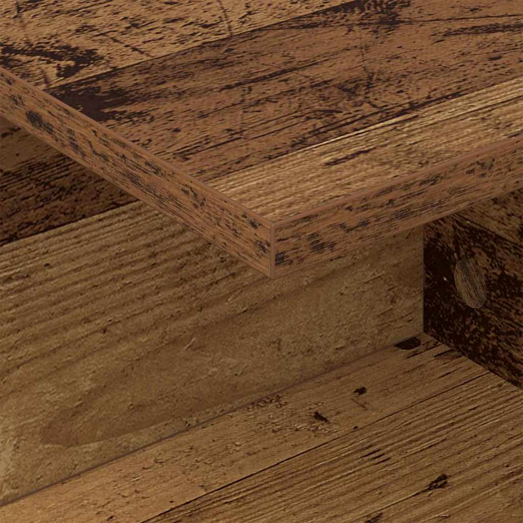vidaXL Nachttisch Altholz 40 x 30 x 25 cm Holzwerkstoff
