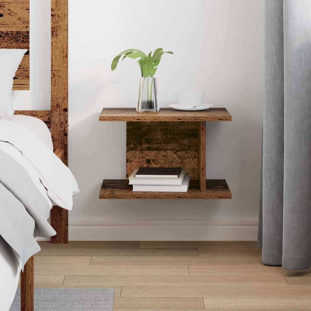 vidaXL Nachttisch Altholz 40 x 30 x 25 cm Holzwerkstoff