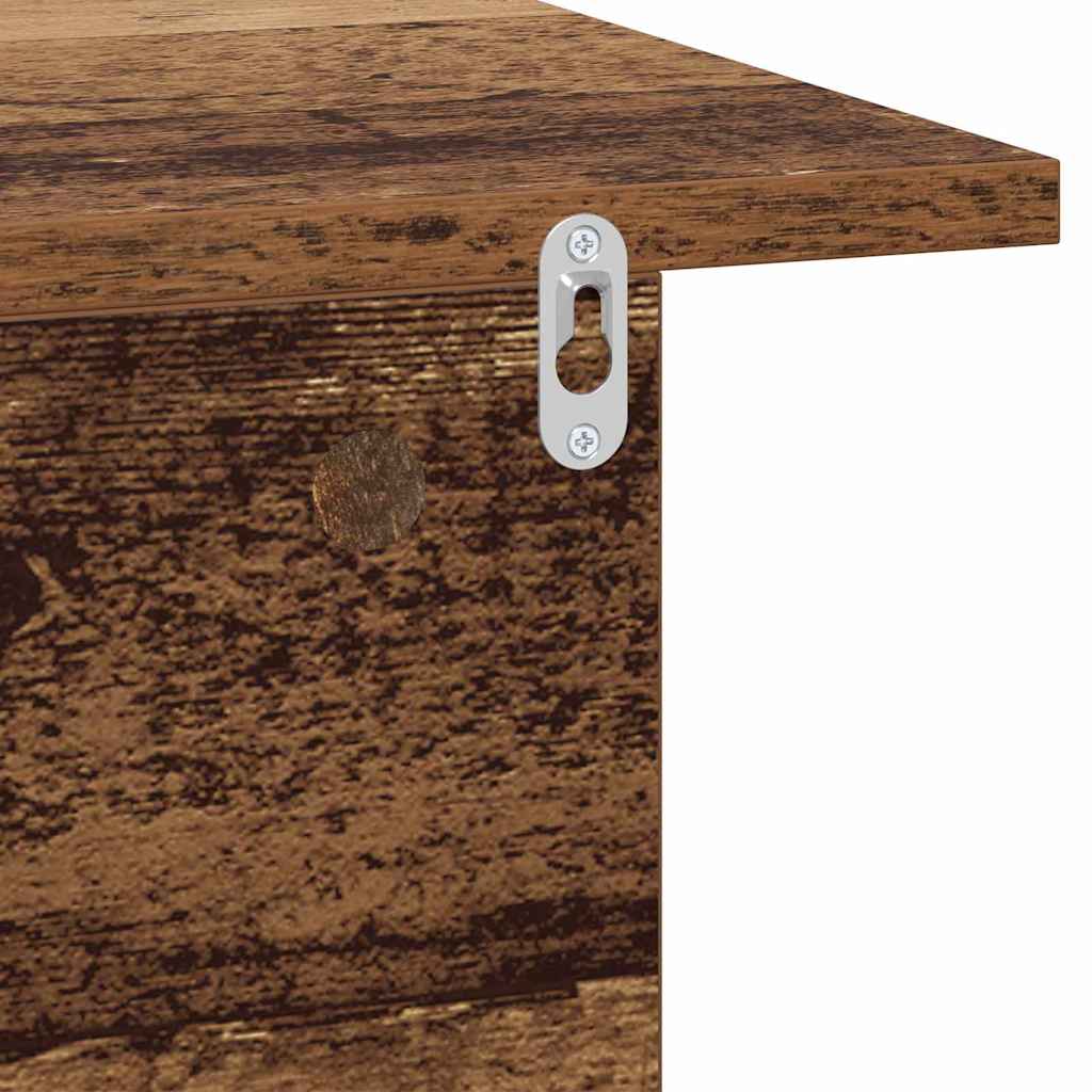 vidaXL Nachttisch 2 pcs Altholz 40 x 30 x 25 cm Holzwerkstoff