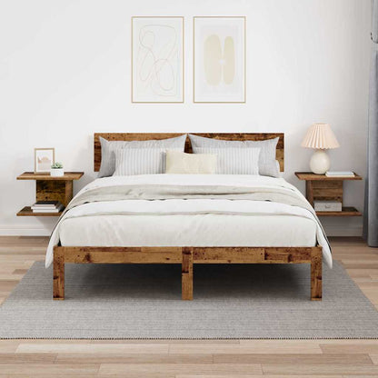 vidaXL Nachttisch 2 pcs Altholz 40 x 30 x 25 cm Holzwerkstoff
