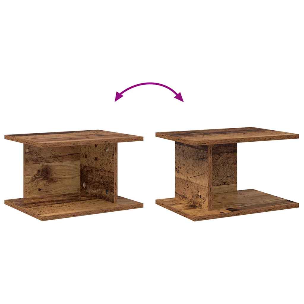 vidaXL Nachttisch 2 pcs Altholz 40 x 30 x 25 cm Holzwerkstoff