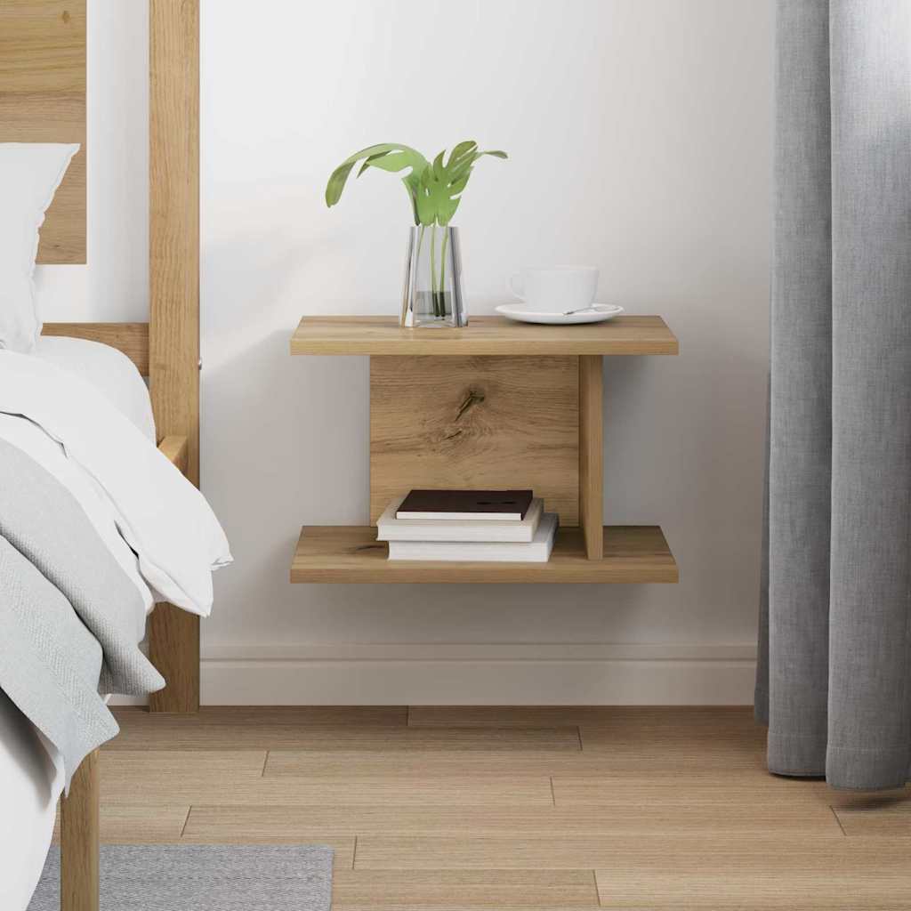 vidaXL Nachttisch Artisan-Eiche 40 x 30 x 25 cm Holzwerkstoff