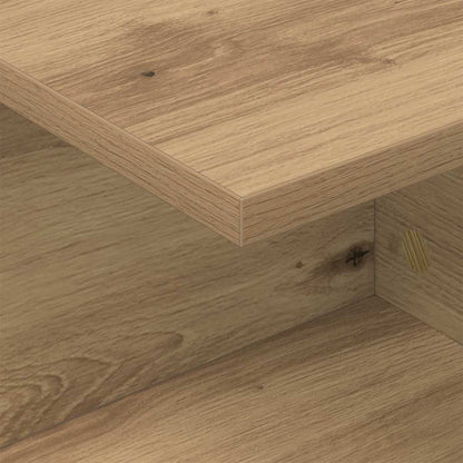 vidaXL Nachttisch 2 pcs Artisan-Eiche 40 x 30 x 25 cm Holzwerkstoff
